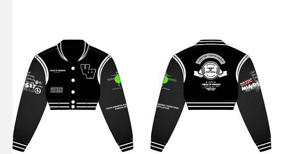 Women Varsity Crop Jackets- SoldOut